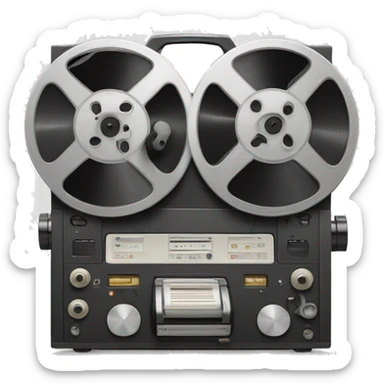tape machine reel to reel sticker