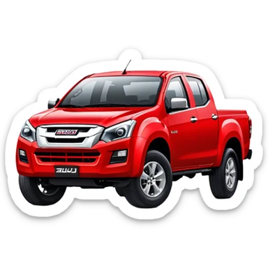 Isuzu D-MAX - Isuzu (Model Year: 2024) (Iconic colour: Red) sticker
