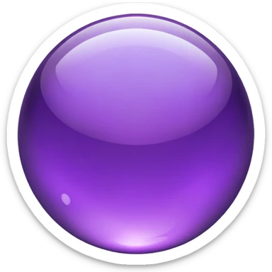 purple crystal ball sticker