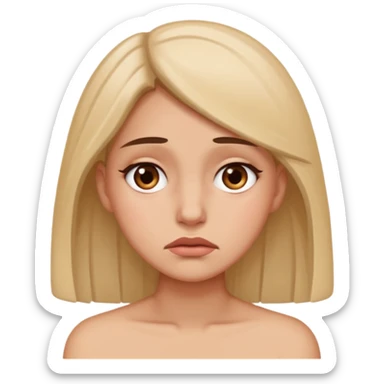 Woman ashamed  sticker