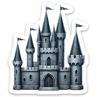 make an emoji about a castle of the movie Edward Scissorhand
 sticker