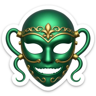 poison mask sticker