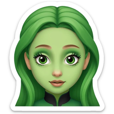 Merp face like Ariana grande in wicked  sticker