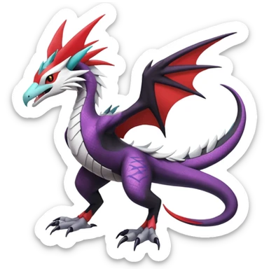 Latias-Silvally-Noivern-Salandit-Fusion (full body) sticker