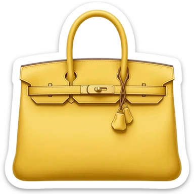 butter yellow matte birkin hermes bag sticker