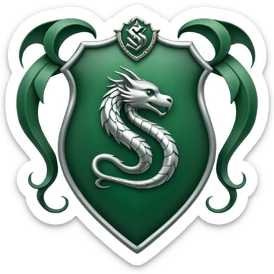 Slytherin crest sticker