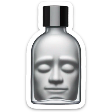 Le Male fragrance bottle in shape of a man's body sticker