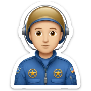 Light man who does the flight stiing at a film set  sticker