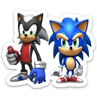 Sonic shadow the hedgehog sticker