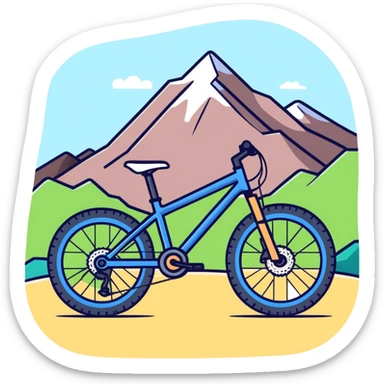 Mountain bike  sticker