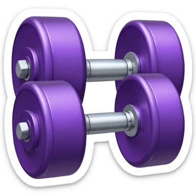 Dumbbell small 1 kg pruble sticker