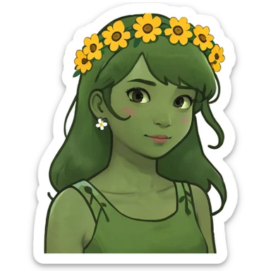 Thalahoon that wear a dress  sticker