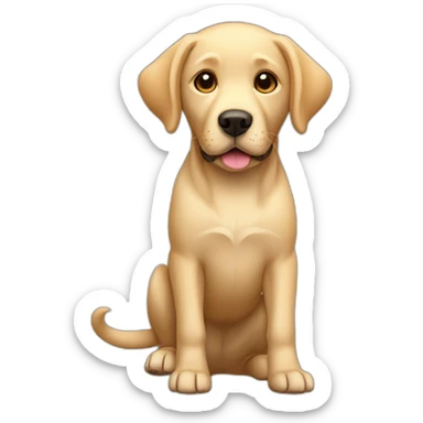 Labrador Retriever full body sticker