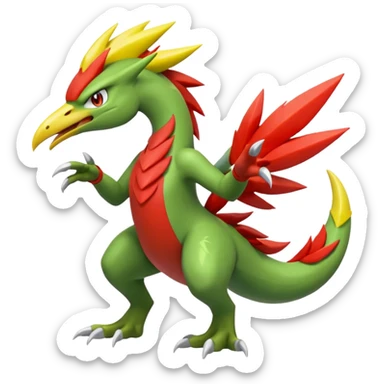 Blaziken-Sceptile-Inteleon-fusion sticker