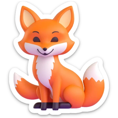 crazy fox sticker