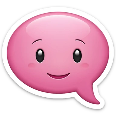 crée moi une bulle de conversion comme sa « 💬 » de couleur pink sticker