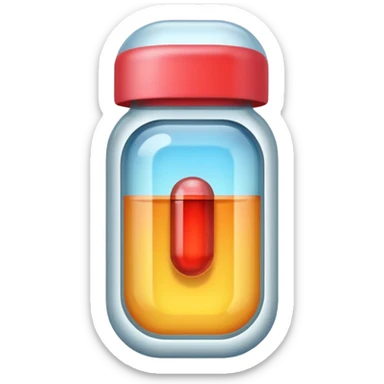a capsule medicine sticker