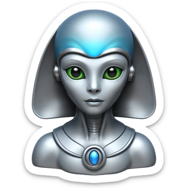 Alien sphinx sticker