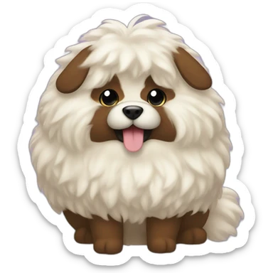 Floofy poop sticker