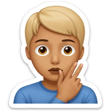 🫂+🤫 sticker