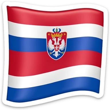 Flag od republika srbska  sticker