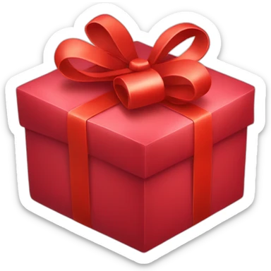 gift in red box sticker