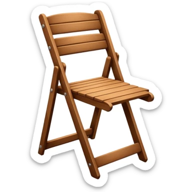 Chair folding sticker