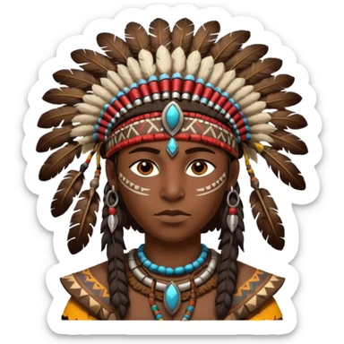 African warrior sticker
