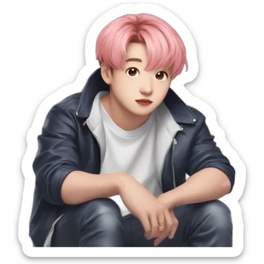 Jungkook as pig sticker