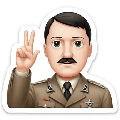 Hitler qui fait un salut nazi sticker