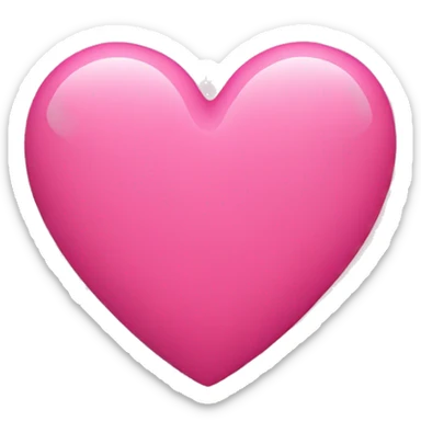 pink heart sticker