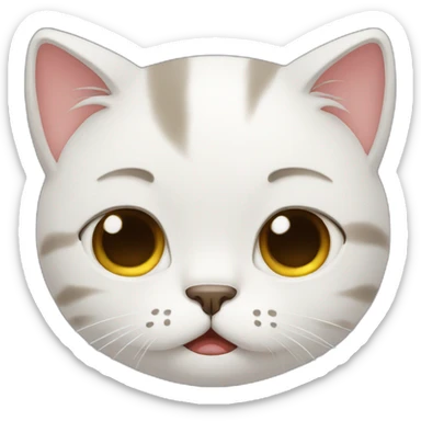 crying cat mem sticker
