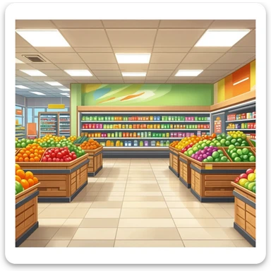 supermarket  sticker