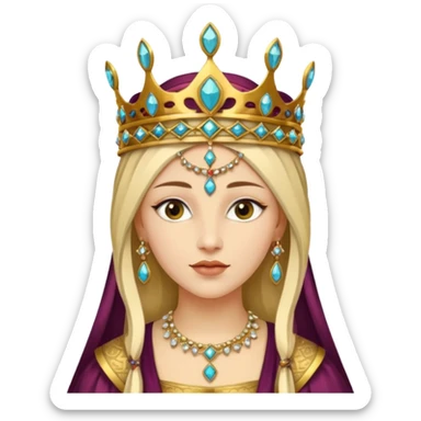  portrait of a Renaissance woman sticker