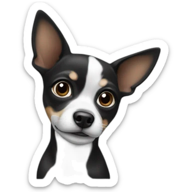 black-white-chiwawa sticker
