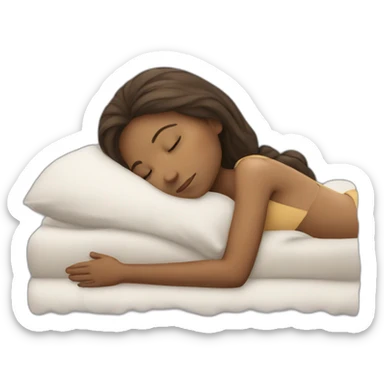 girl sleeping sticker