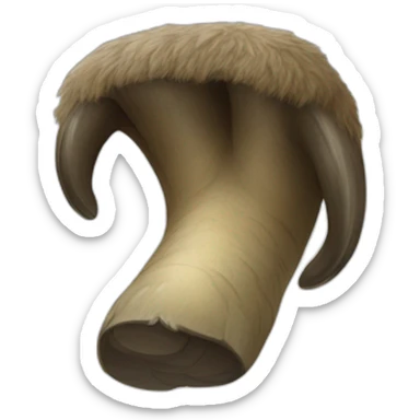 woolly mammoth foot sticker