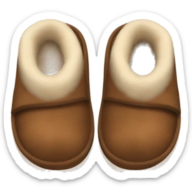 Brown Ugg slippers sticker