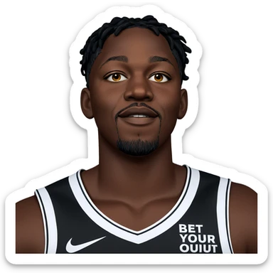 dark-skinned boy in sportswear sticker