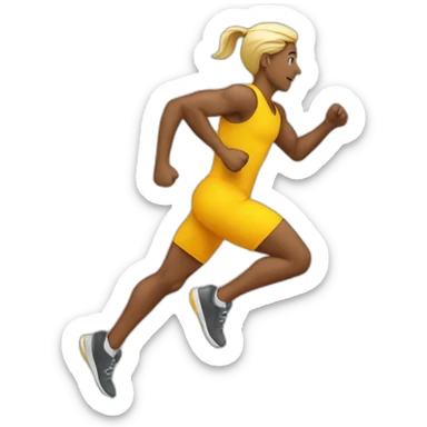 running-chaussure sticker