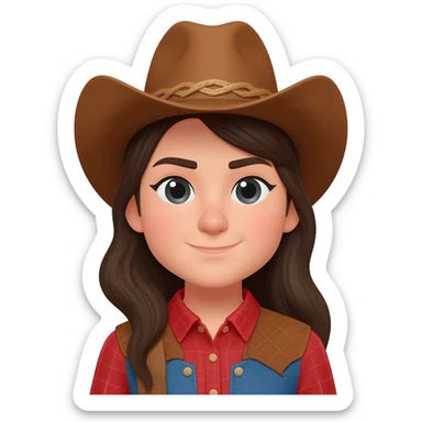 Cowgirl sticker