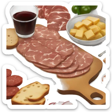 charcuterie board no carbs sticker