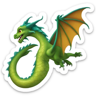 Sirene dragon sticker