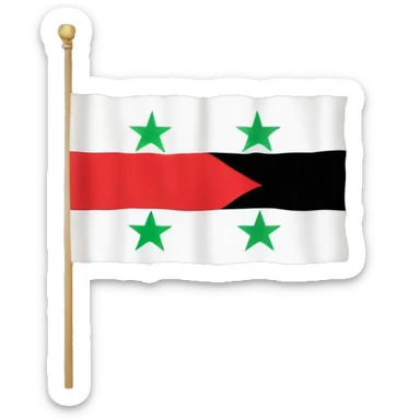 Independent Syria flag year 1932  sticker