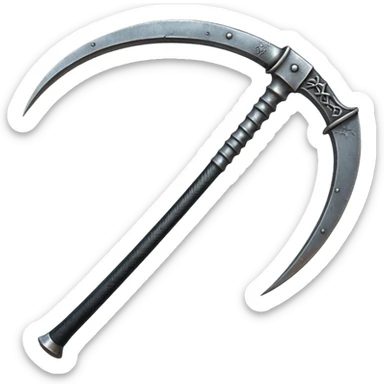 Give me the emoji reguler of the grim reaper scythe i want it to have same textures as this 😁⚰️ sticker