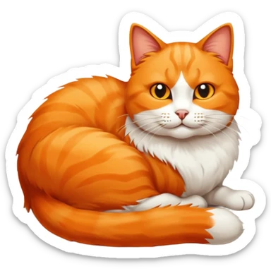Squashed cat sticker