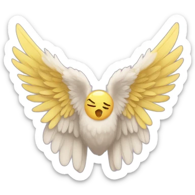 Coeur ailes sticker