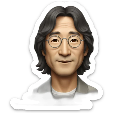 asian john lennon sticker