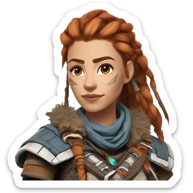 Horizon Zero Dawn Aloy sticker