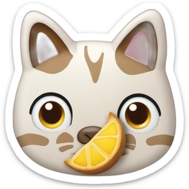 Mischung aus Kuchen und katze sticker